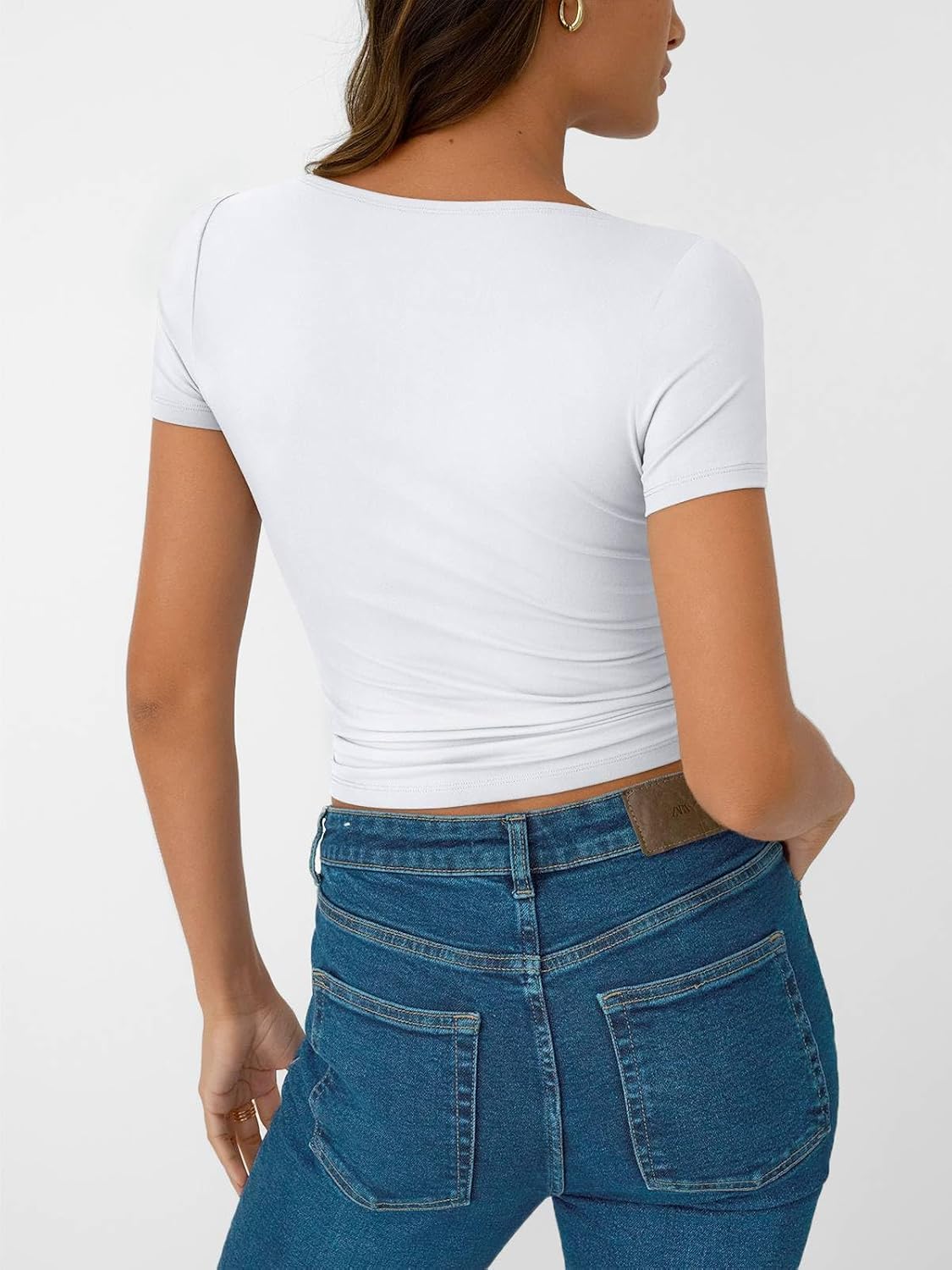 Womens Short Sleeve Boat Neck T-Shirts