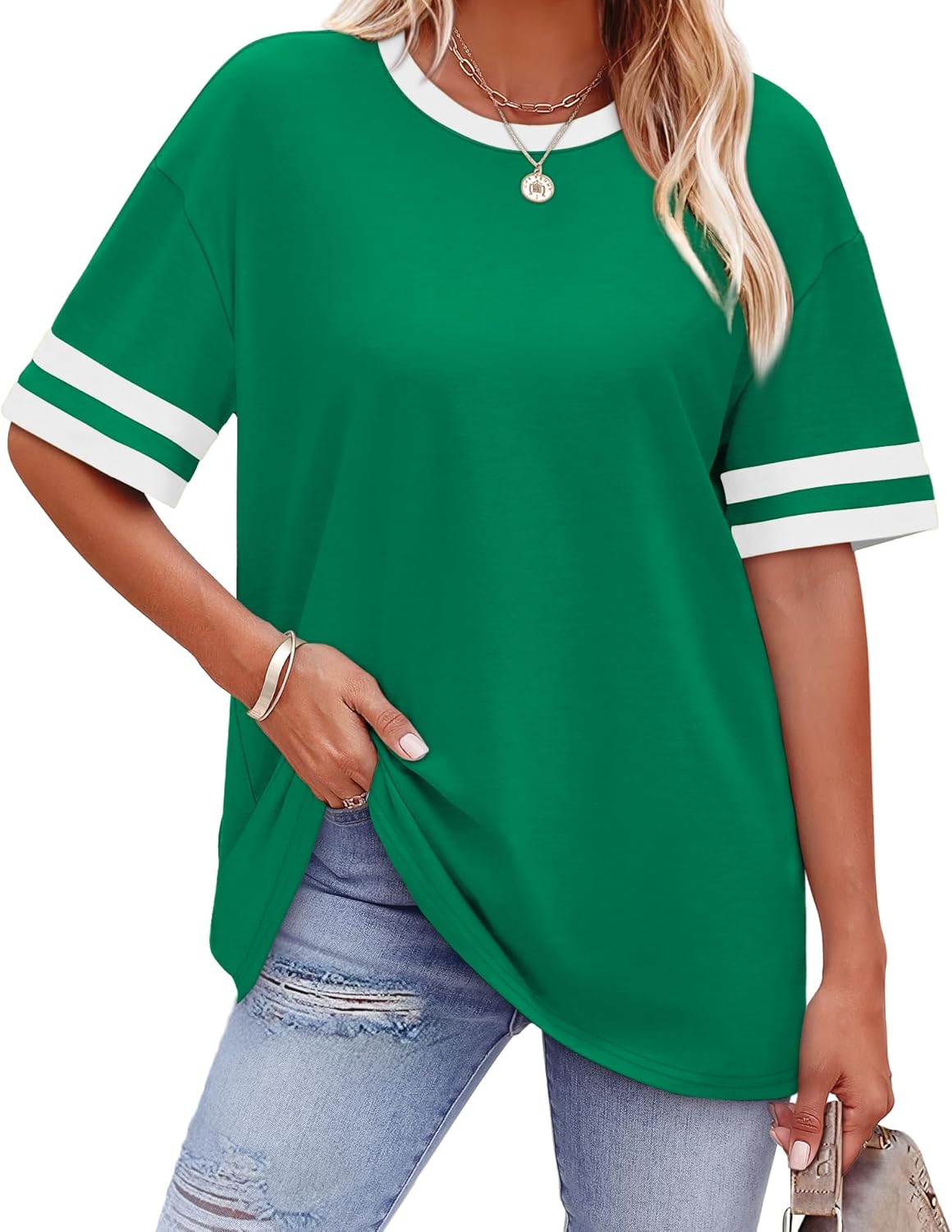Womens T Shirts Loose Fit Short Sleeve Tees