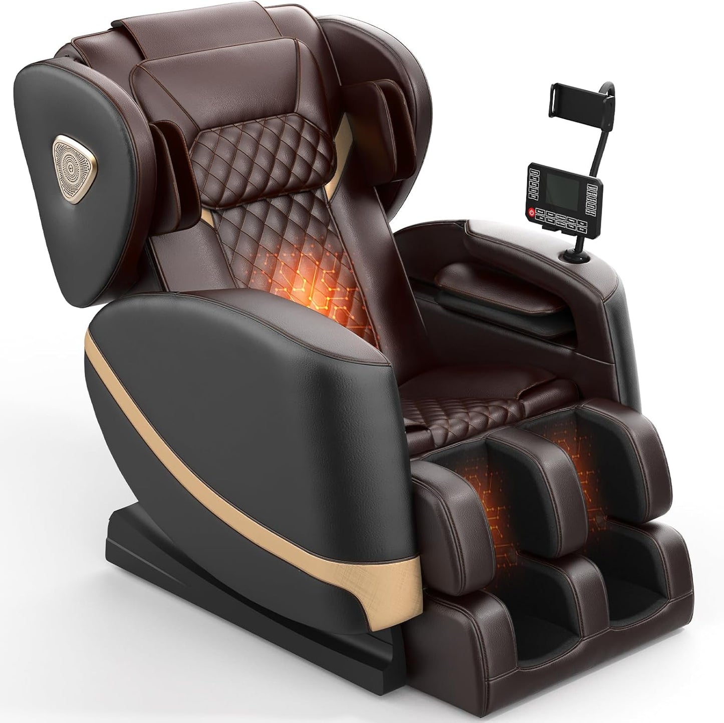 Zero Gravity Massage Chair with 10 Fix Rollers Heating Foot Massage