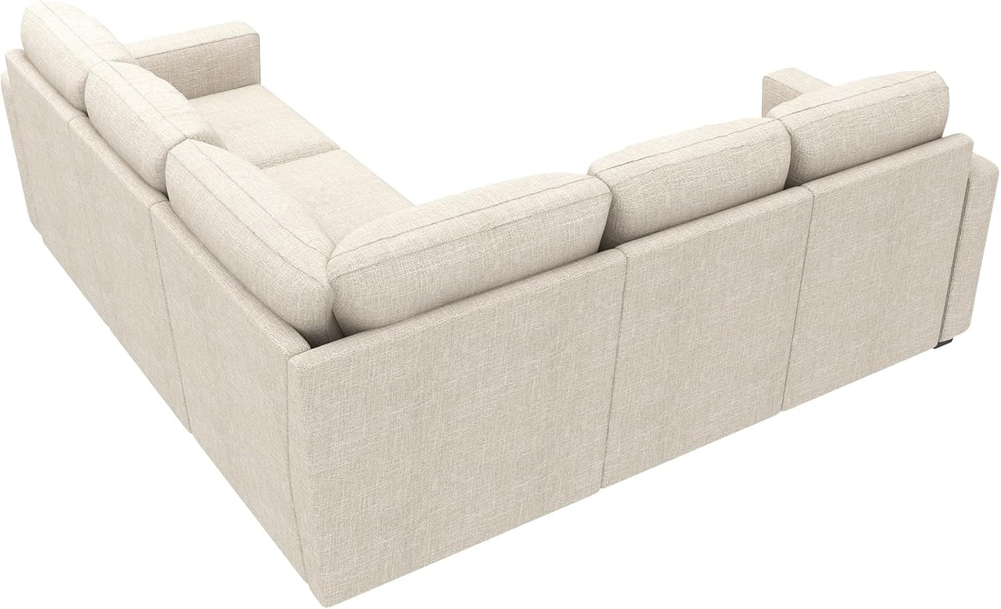 Modular L-Shaped Sleeper Sofa with Pull-Out Bed and Storage