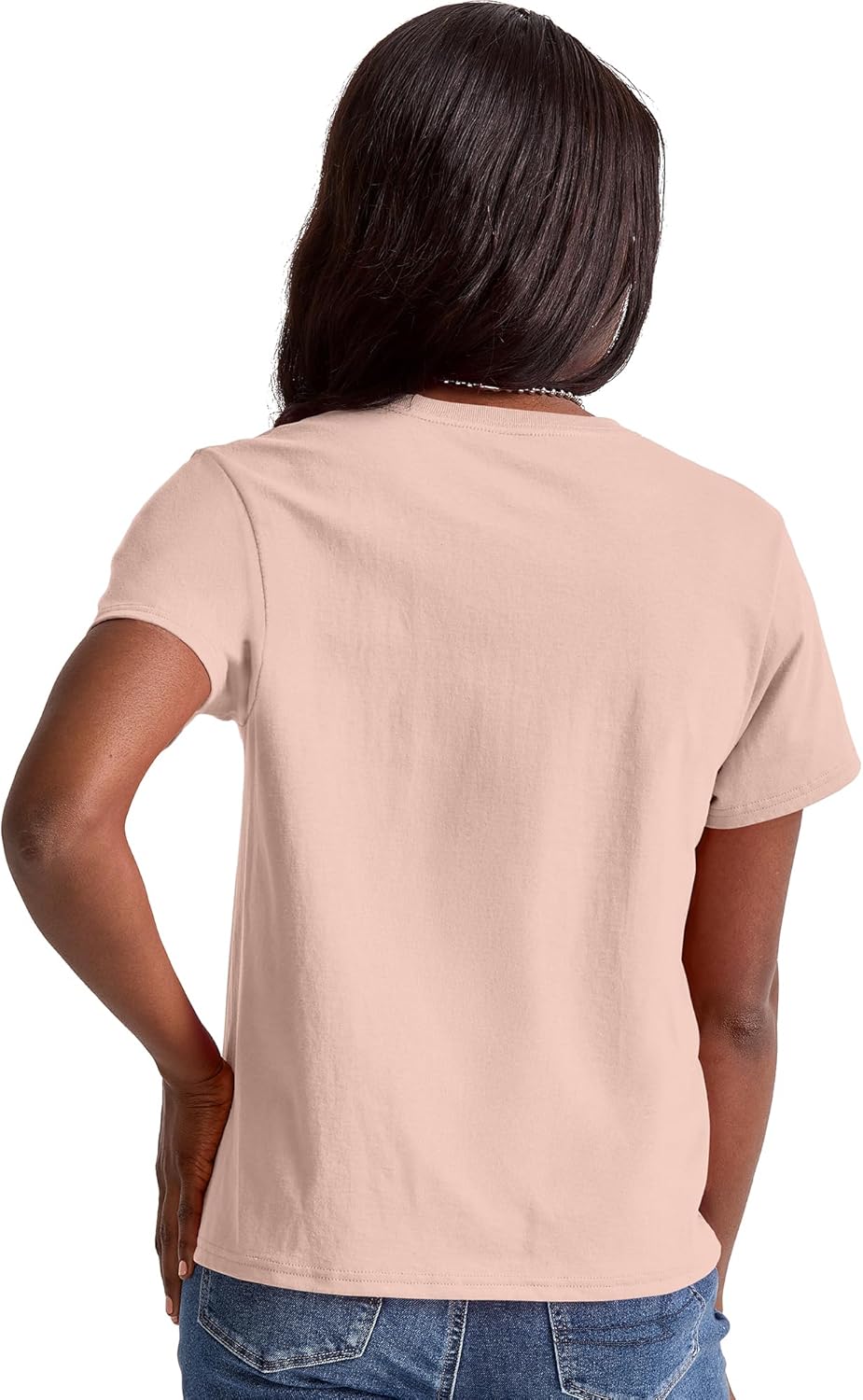 Cotton Crewneck Tee, Classic Fit T-Shirt for Women