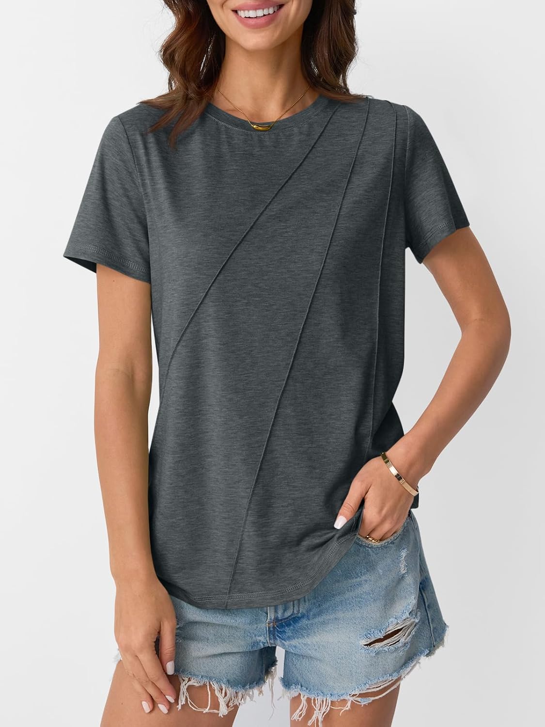 Womens Summer Tops Workout Shirts Beach Vacation Outfits Business Tshirts