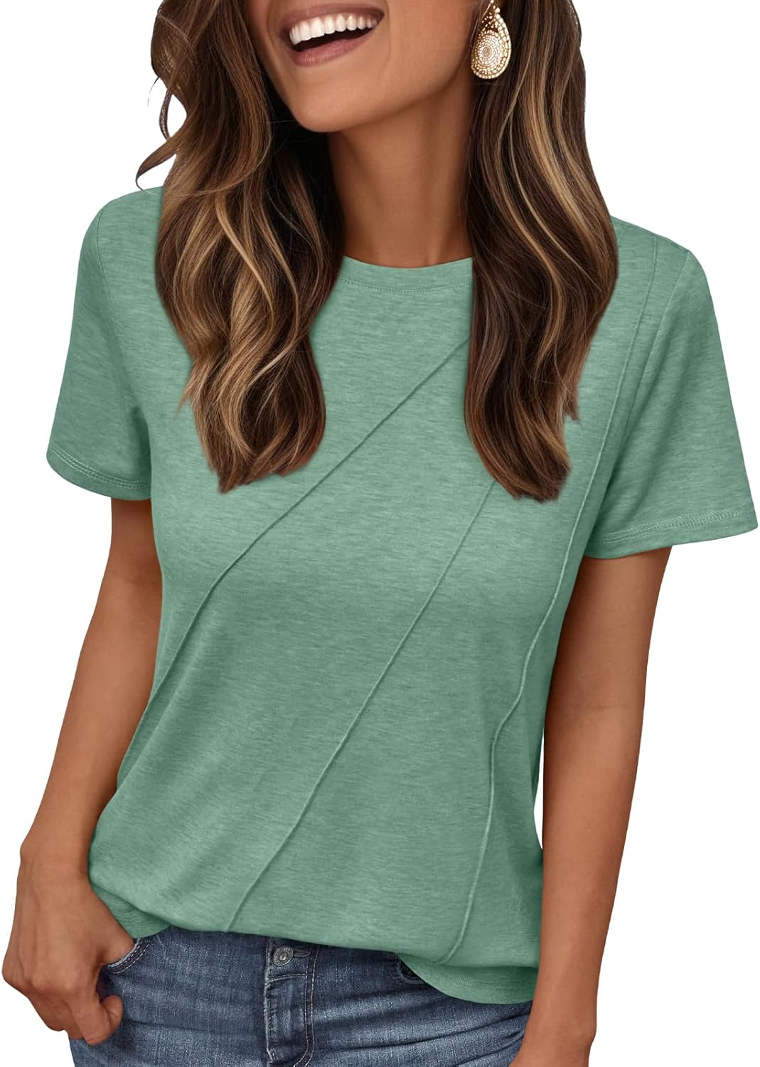 Womens Summer Tops Workout Shirts Beach Vacation Outfits Business Tshirts