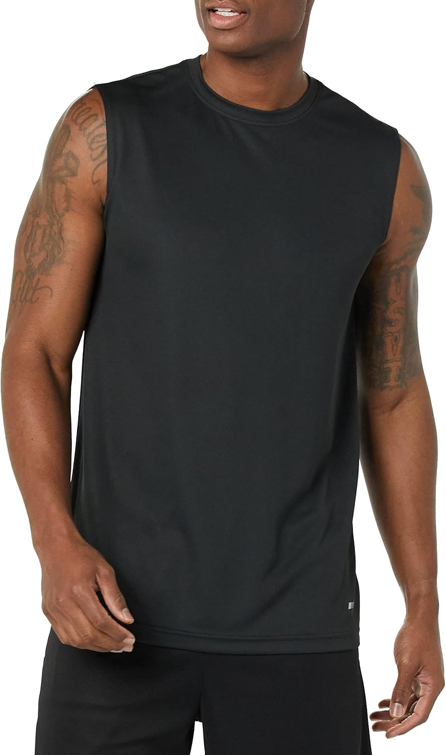 Essentials Men's Active Performance Tech Muscle Tank Pack of 2