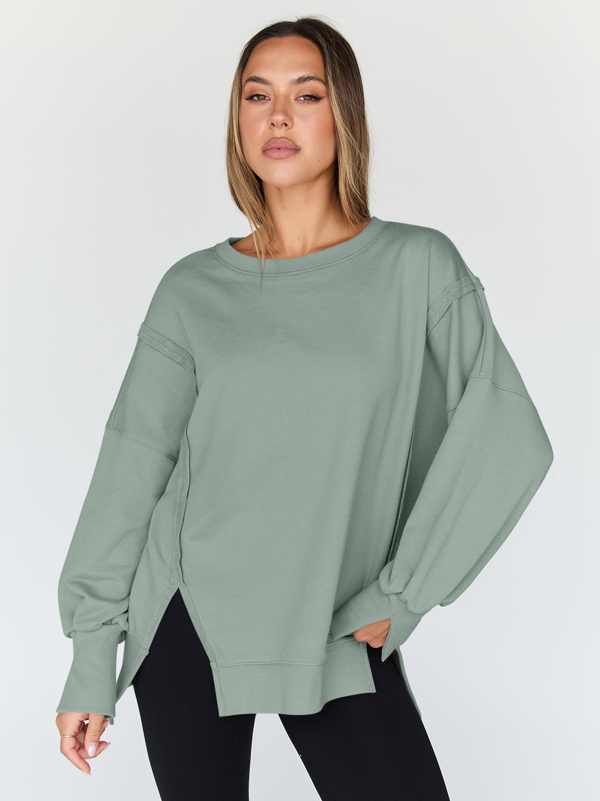 Womens Oversized Sweatshirts Hoodies Crewneck Shirts Fall Outfits