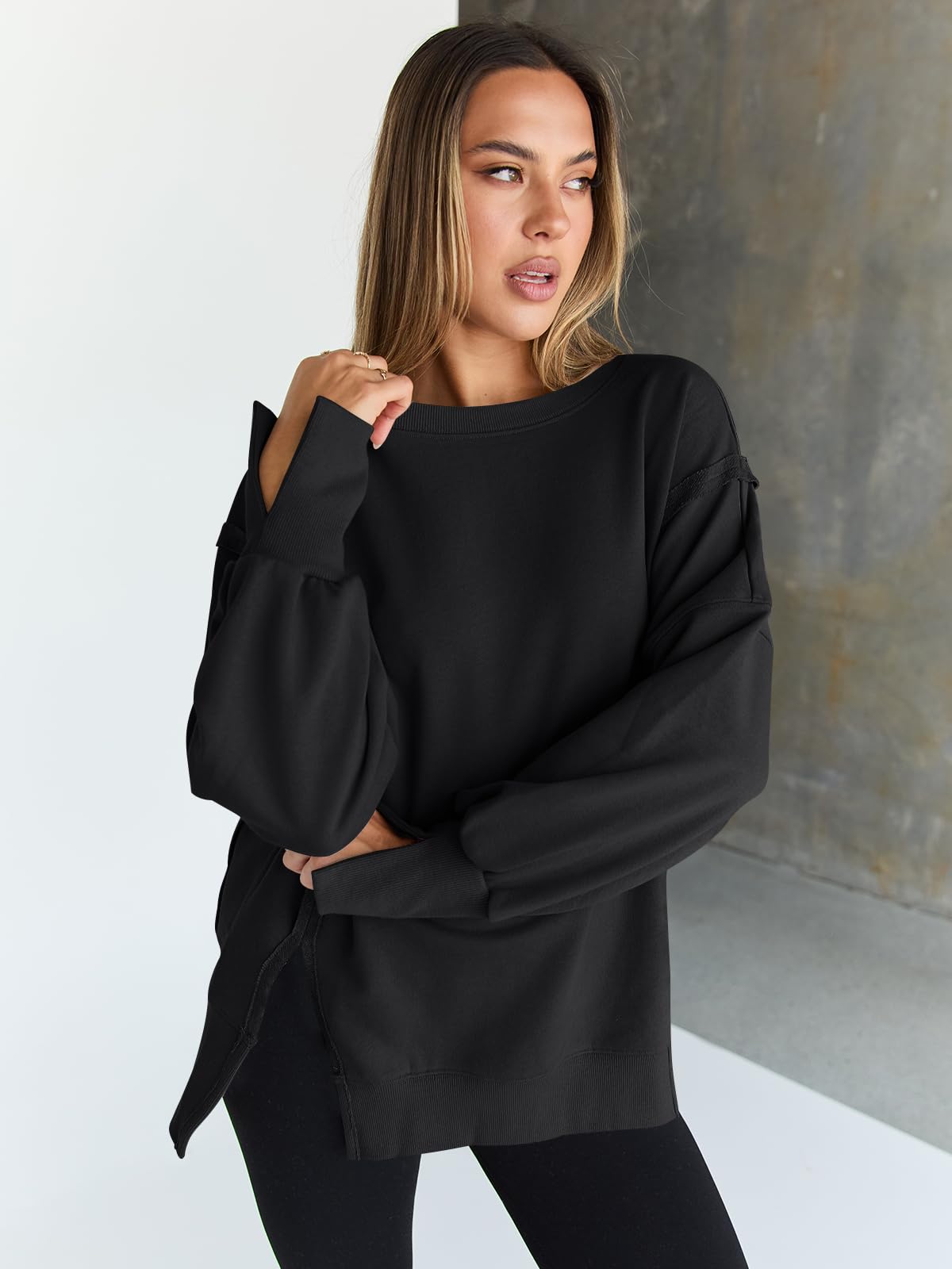 Womens Oversized Sweatshirts Hoodies Crewneck Shirts Fall Outfits