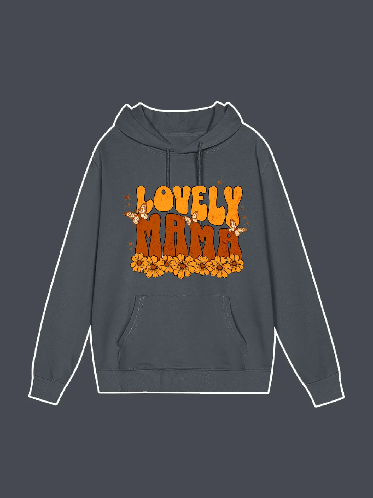 Lovely MAMA Floral Hoodie