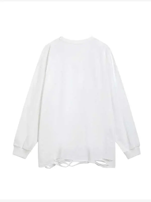 Men's Simple Necklace Long Sleeve T-shirt