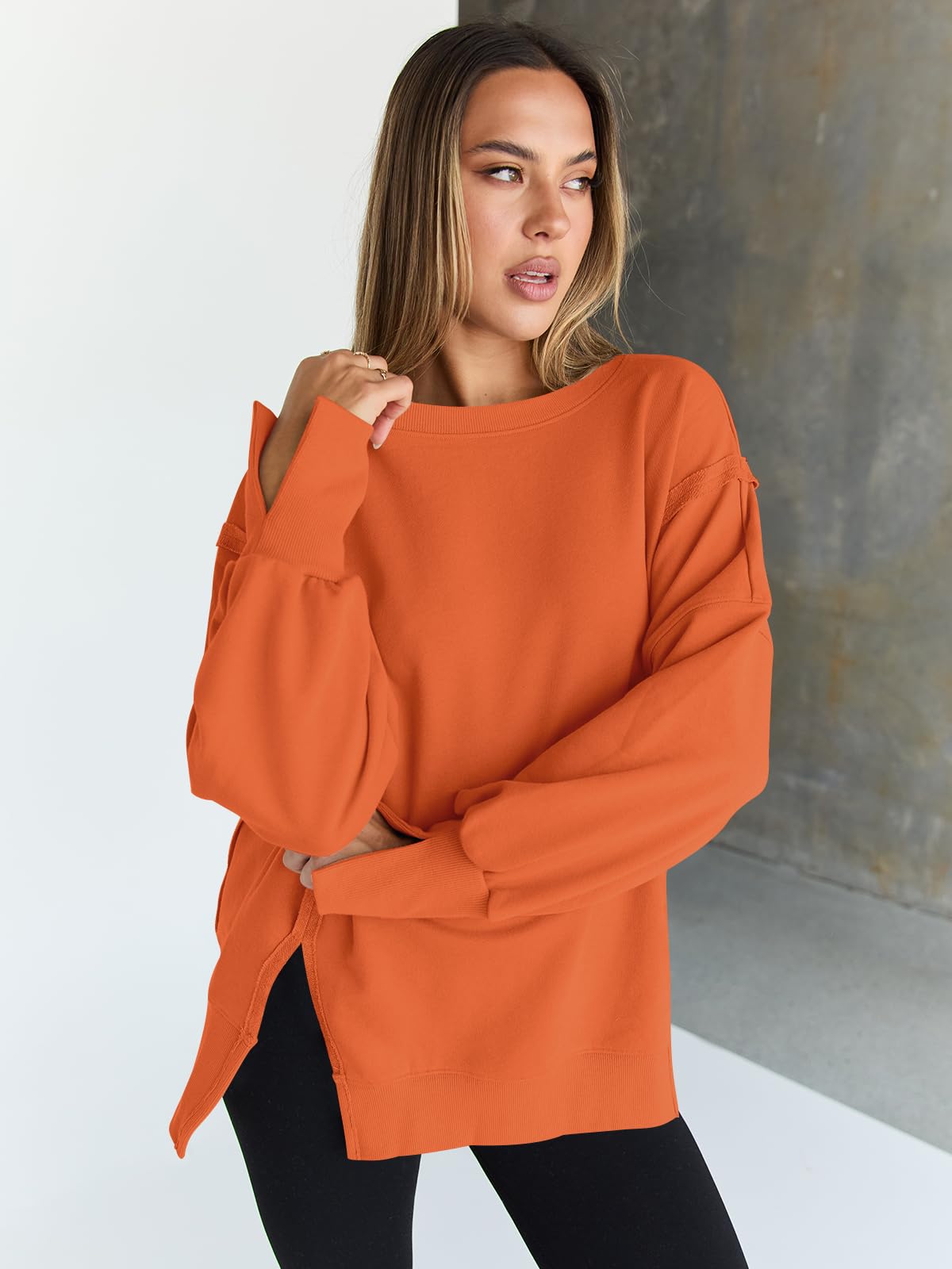 Womens Oversized Sweatshirts Hoodies Crewneck Shirts Fall Outfits