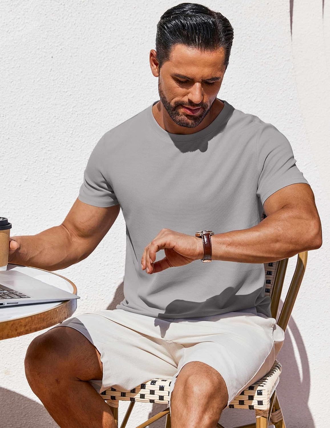 T Shirt Short Sleeve Crew Neck T-Shirt Casual Summer Basic Tee Shirts