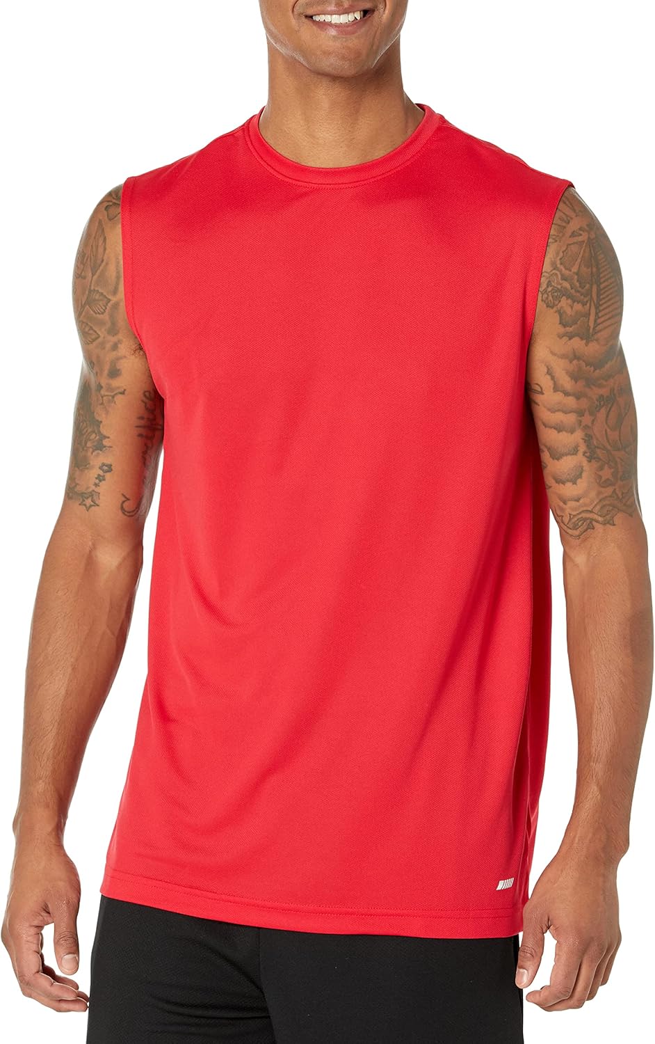 Essentials Men's Active Performance Tech Muscle Tank Pack of 2