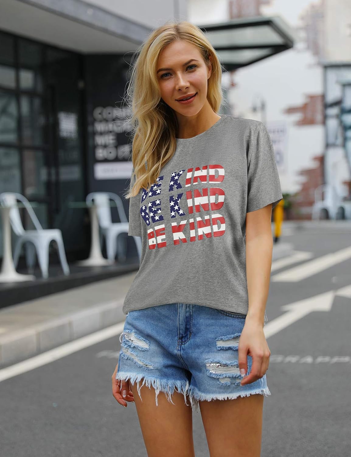 Womens Be Kind Shirt Short Sleeve Graphic Tees