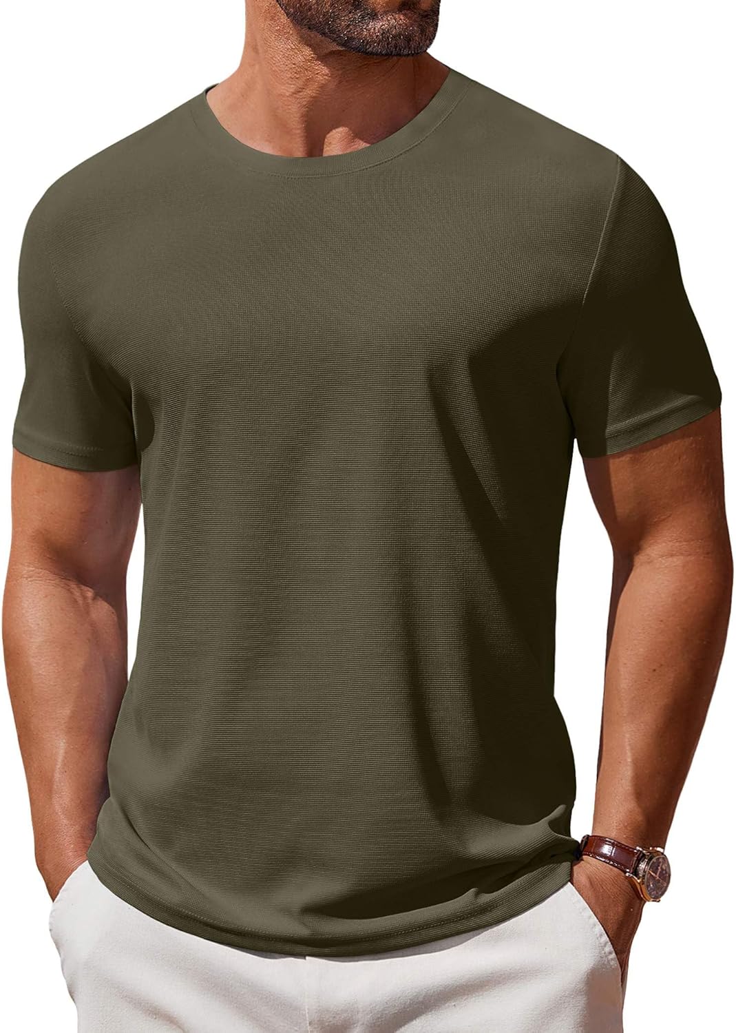 T Shirt Short Sleeve Crew Neck T-Shirt Casual Summer Basic Tee Shirts
