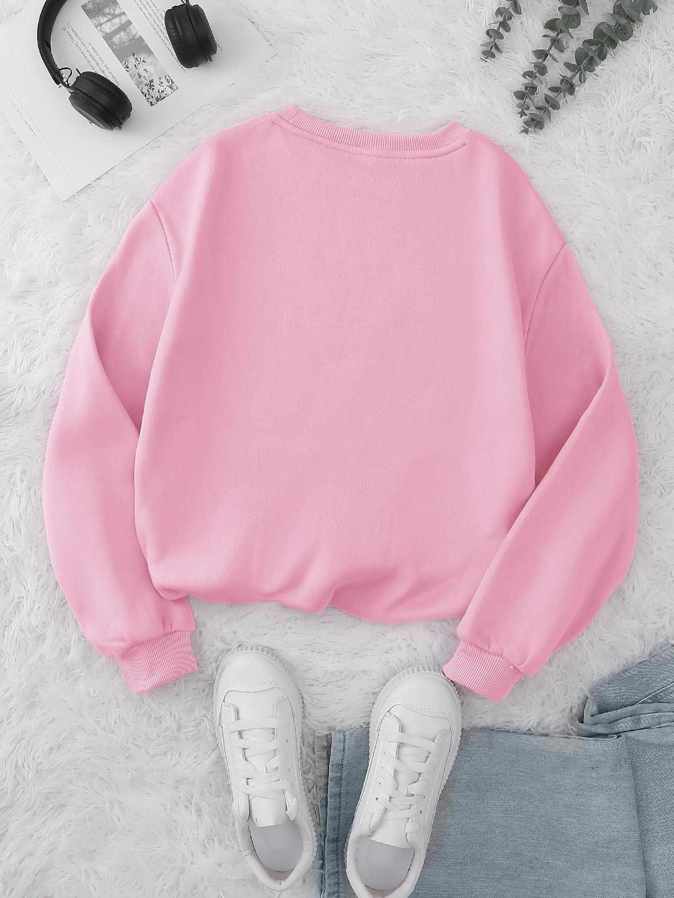 Women's Letter Graphic Print Long Sleeve Sweatshirt Pullover Tops