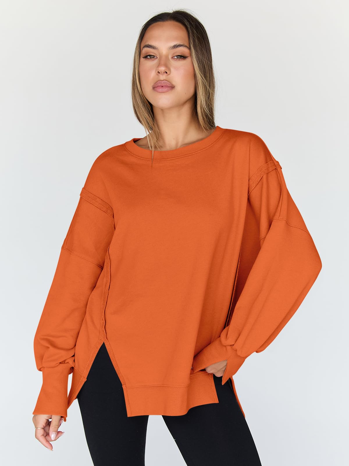 Womens Oversized Sweatshirts Hoodies Crewneck Shirts Fall Outfits