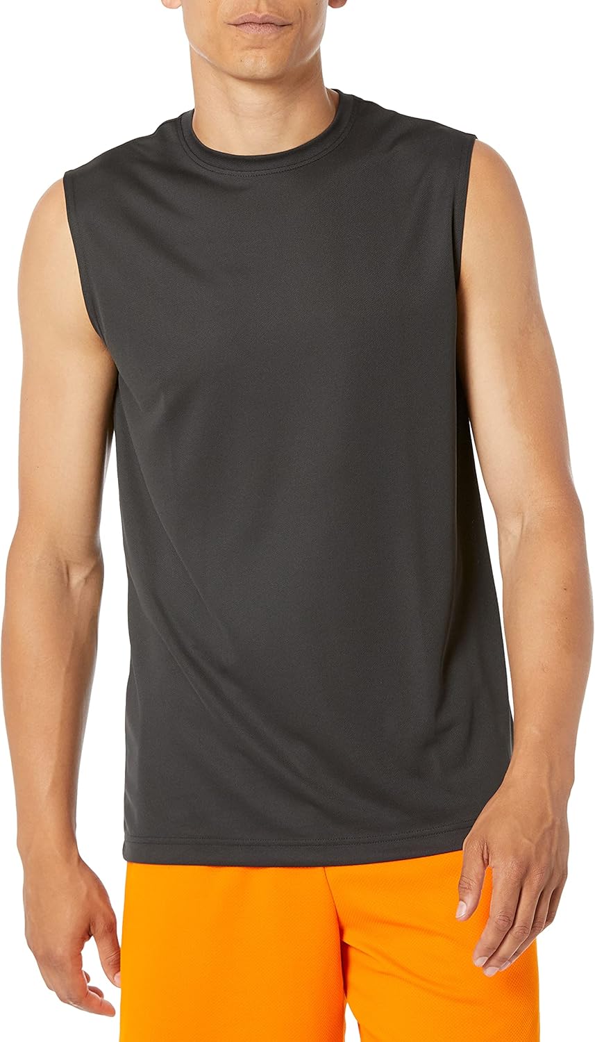 Essentials Men's Active Performance Tech Muscle Tank Pack of 2