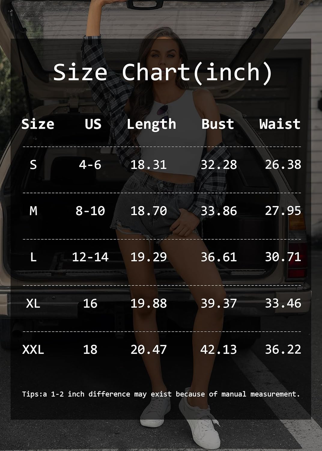 Womens Double Lined Crop Tank Tops Casual Basic Shirts Sleeveless Tops