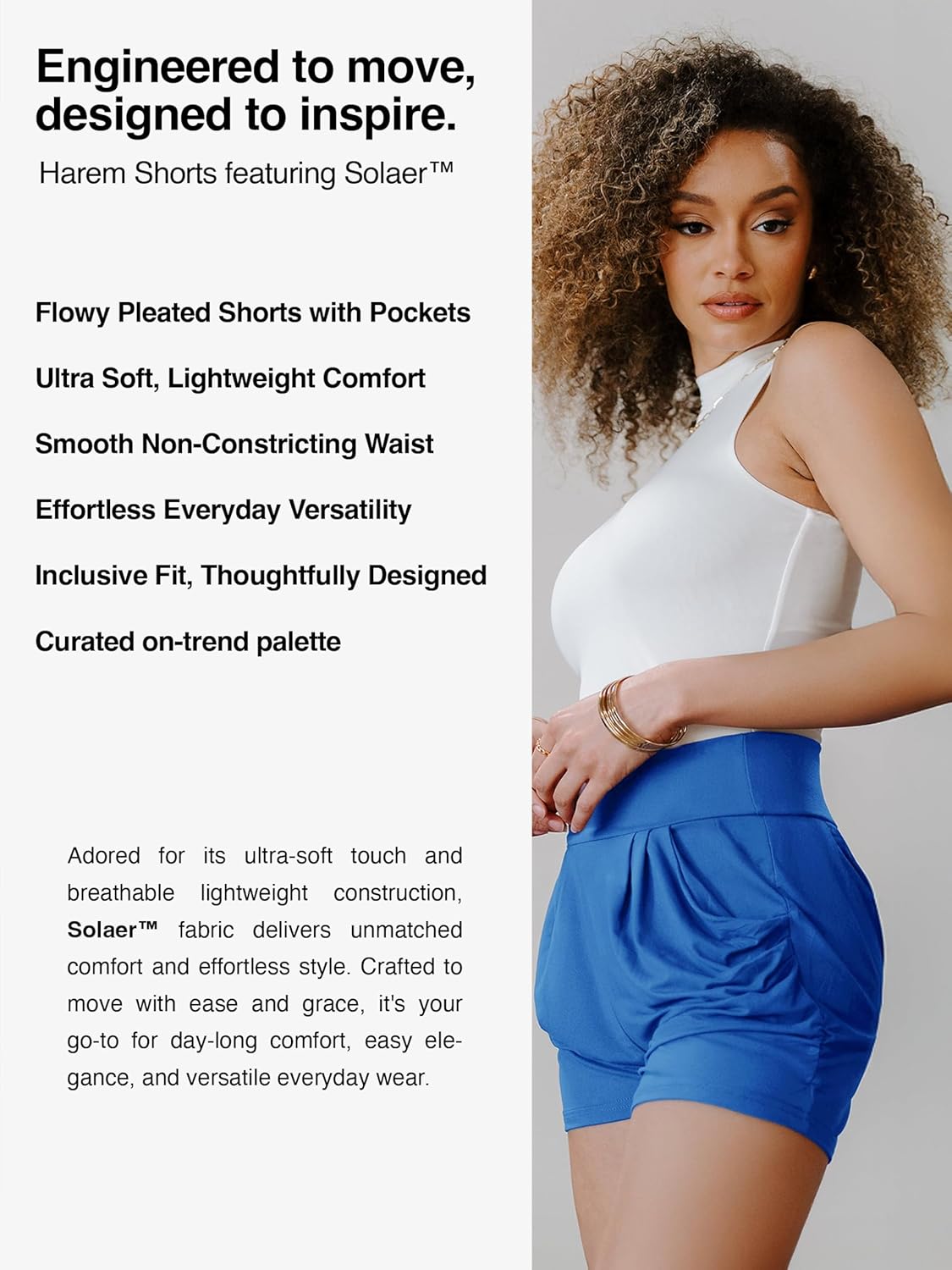 Women’s Shorts with Pockets Ultra Soft Stretch