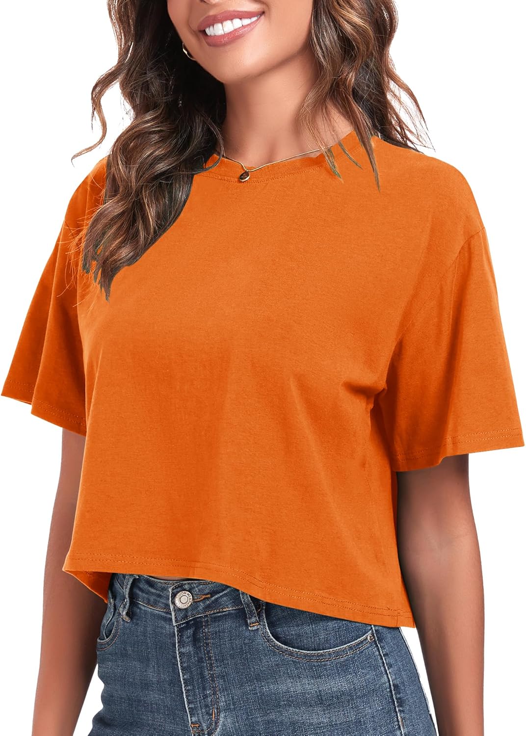 Women's Oversized Workout Cropped T Shirts