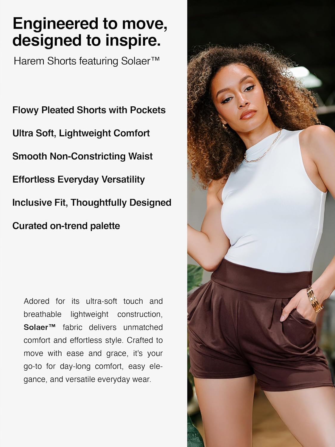 Women’s Shorts with Pockets Ultra Soft Stretch
