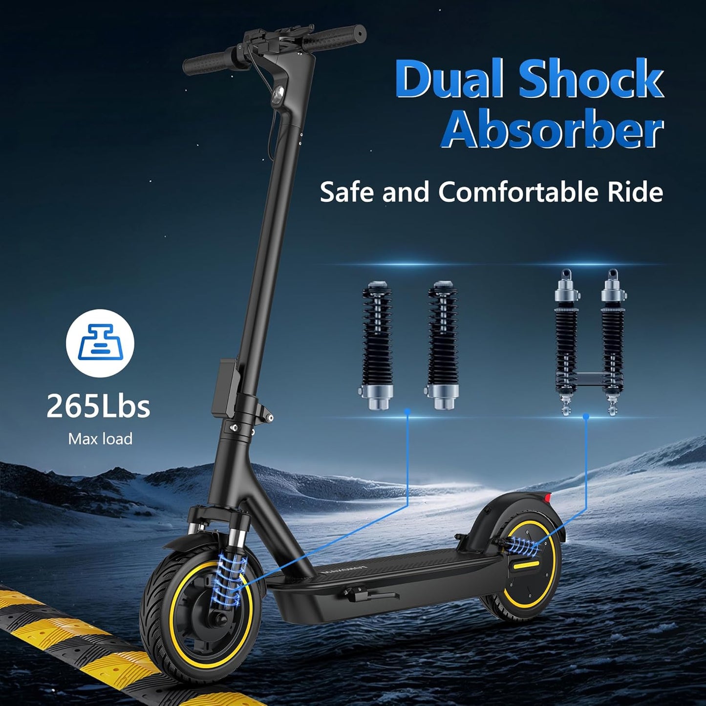 Electric Scooter for Adults 8.5/10/14" Tires, 19/22Mph, 350W/500W Motor