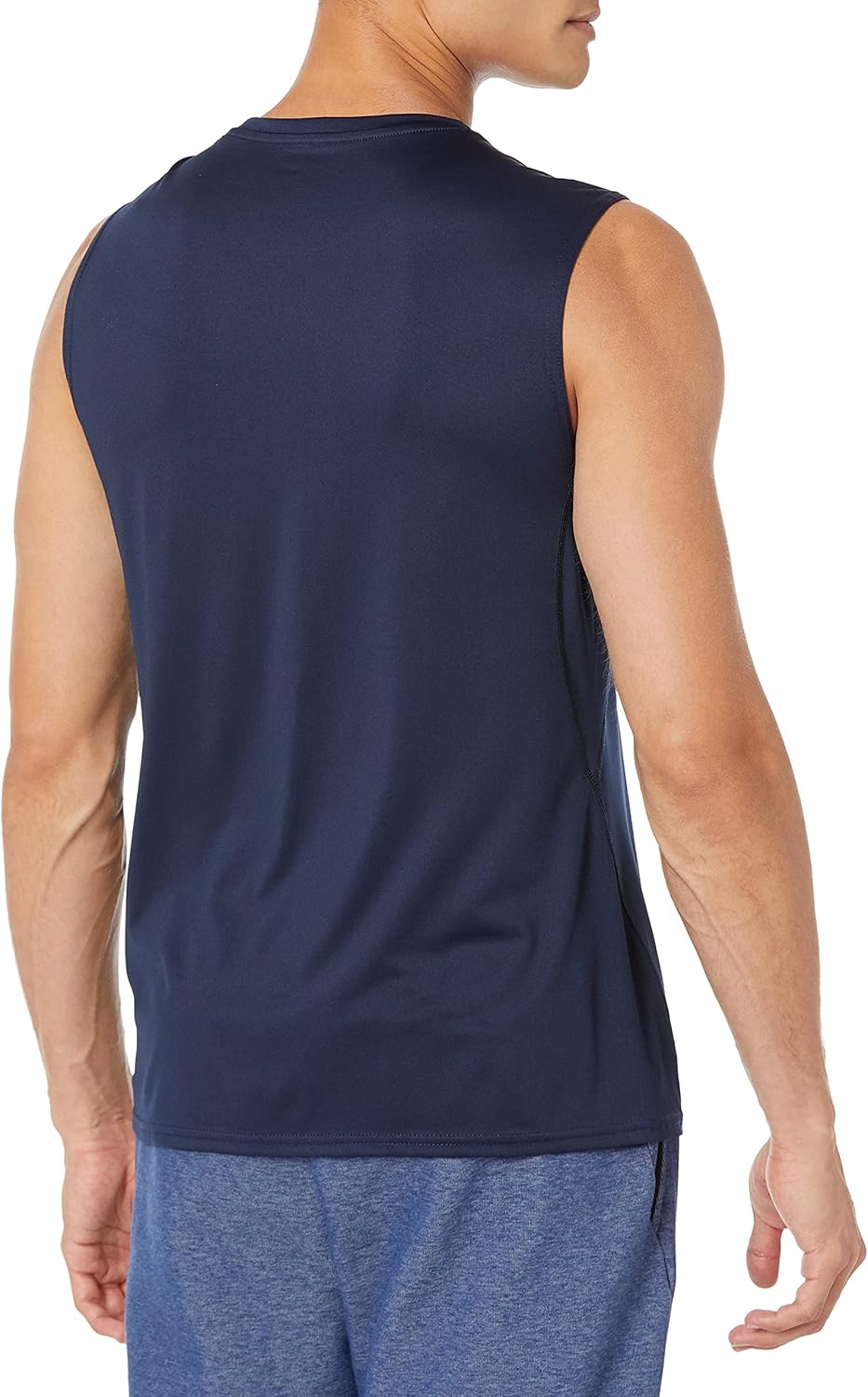 Essentials Men's Active Quick Dry Tech Stretch Lightweight Sleeveless Muscle Shirt