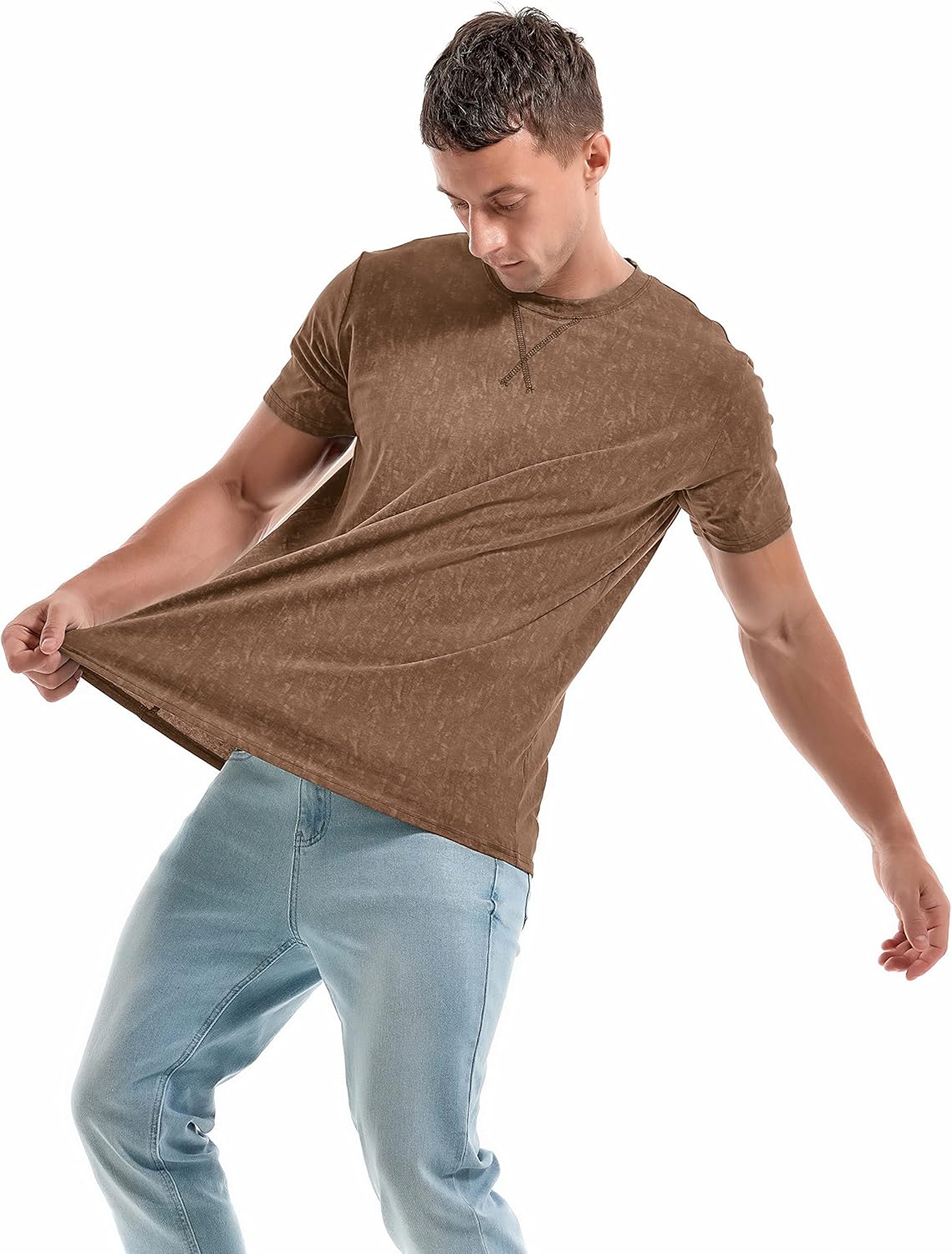 Men's T-Shirts Premium Cotton Crew Neck Tees