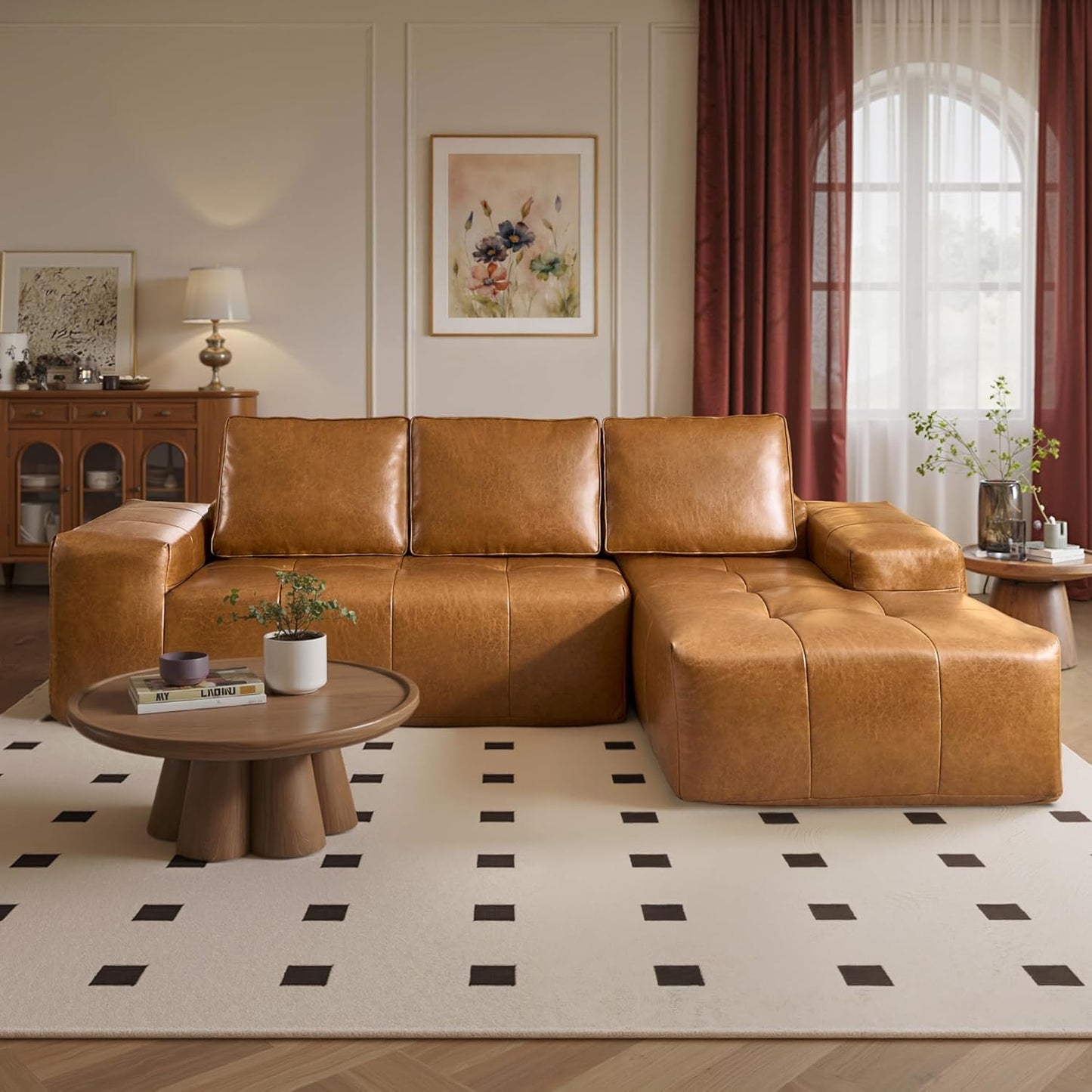 104" Cloud Sectional Couch with L-Shape Chaise