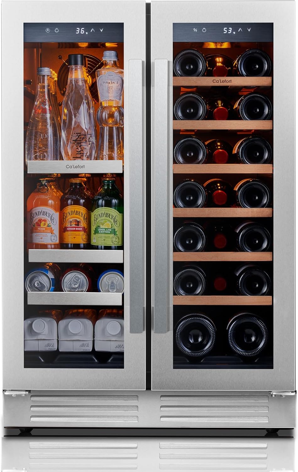 24 Inch Wine Fridge 54 Bottle Wine Cooler Refrigerator