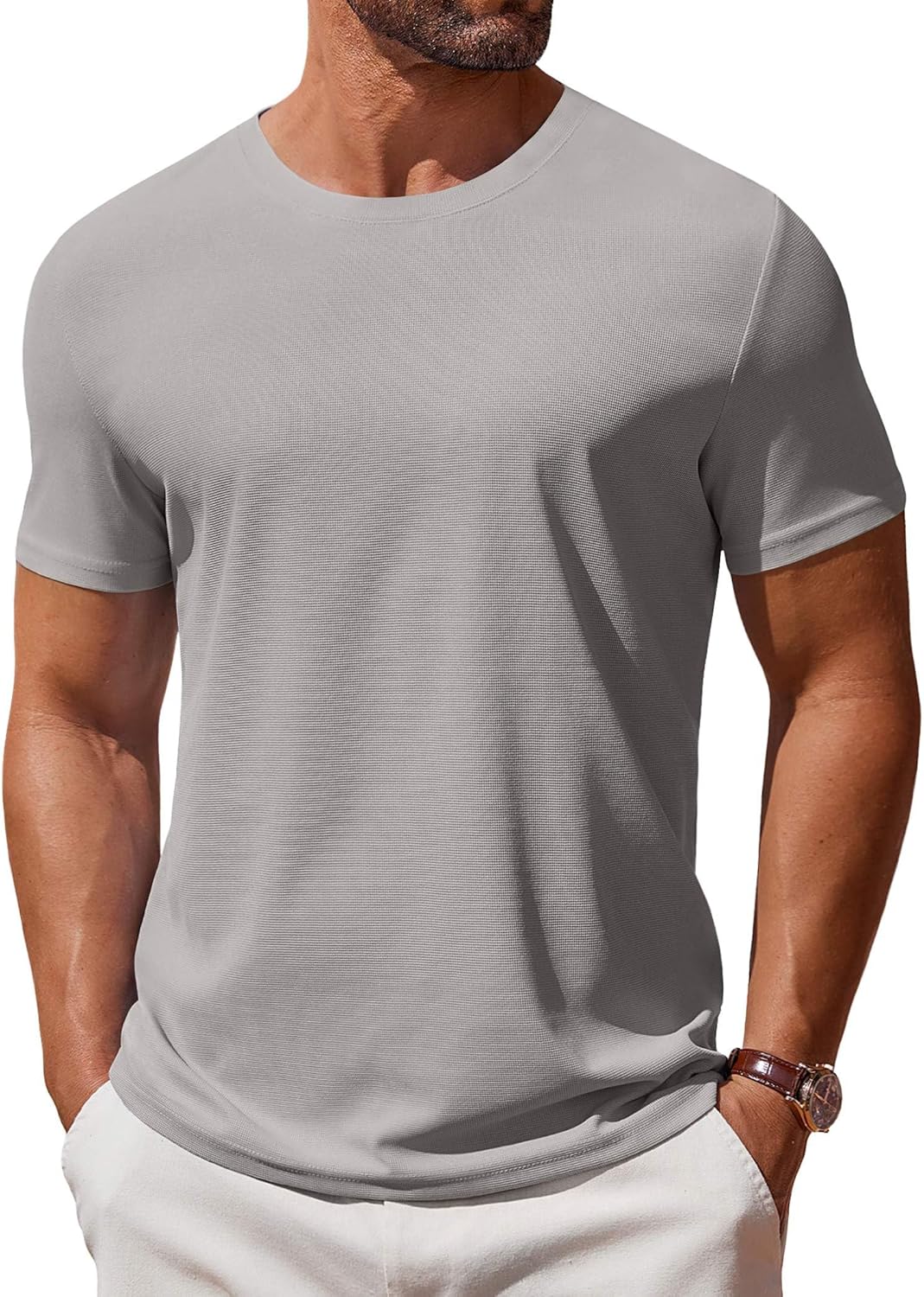 T Shirt Short Sleeve Crew Neck T-Shirt Casual Summer Basic Tee Shirts