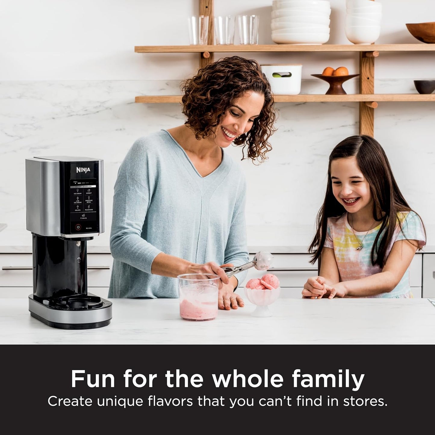Ninja NC301 CREAMi Ice Cream Maker, for Gelato, Mix-ins, Milkshakes, Sorbet, Smoothie Bowls & More