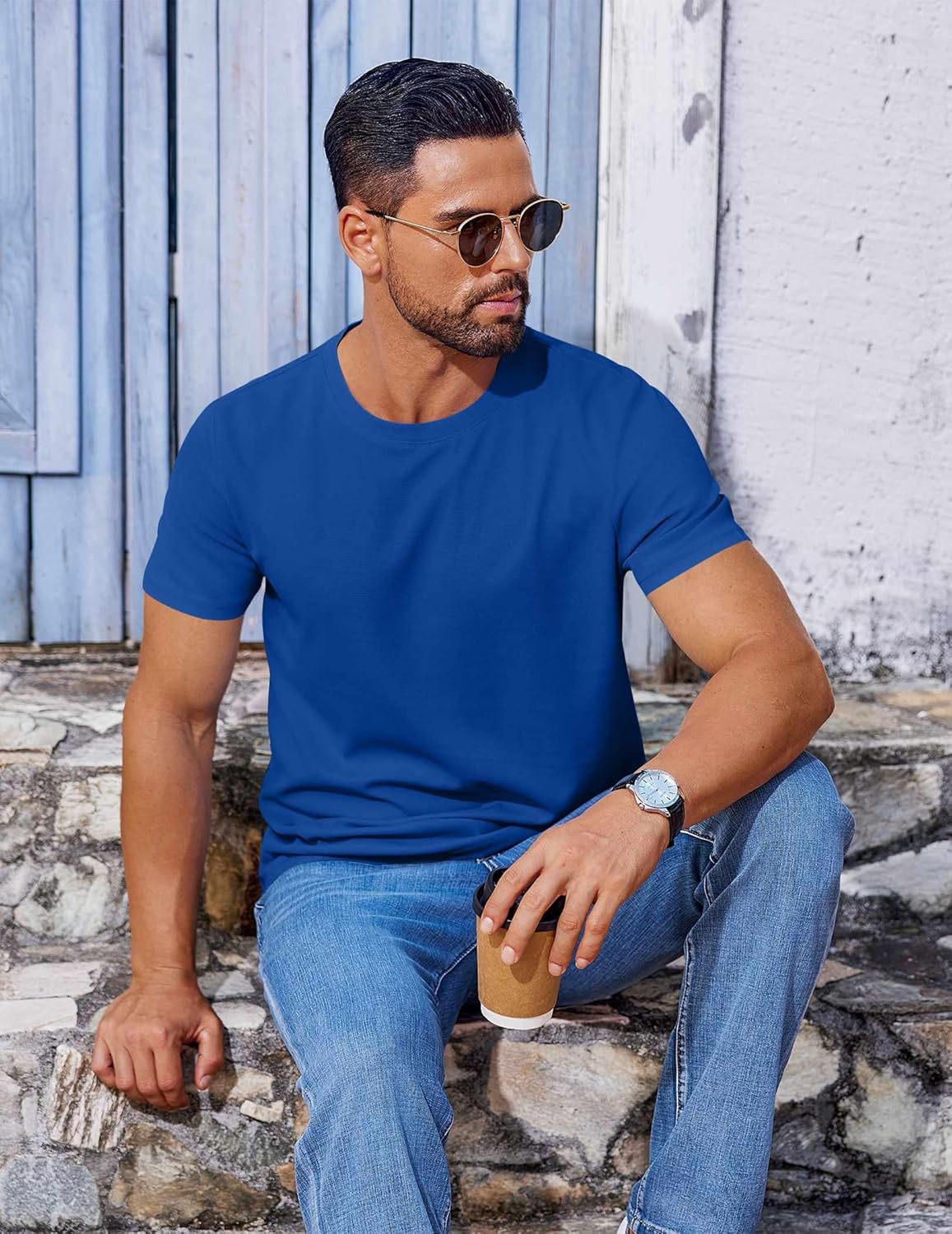 T Shirt Short Sleeve Crew Neck T-Shirt Casual Summer Basic Tee Shirts