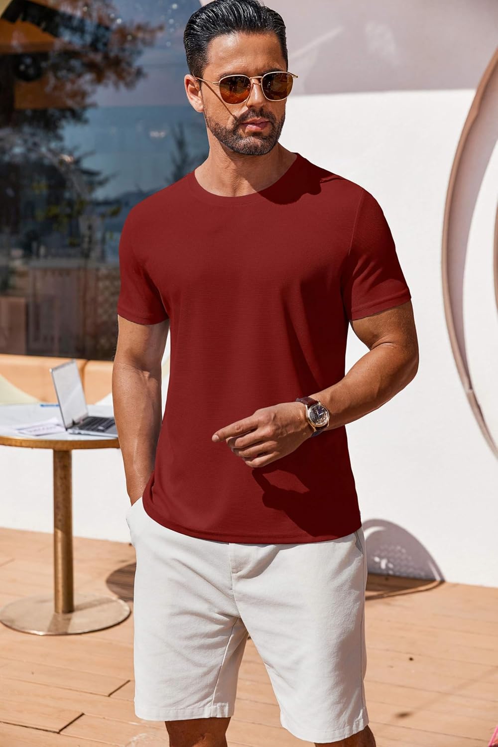 T Shirt Short Sleeve Crew Neck T-Shirt Casual Summer Basic Tee Shirts