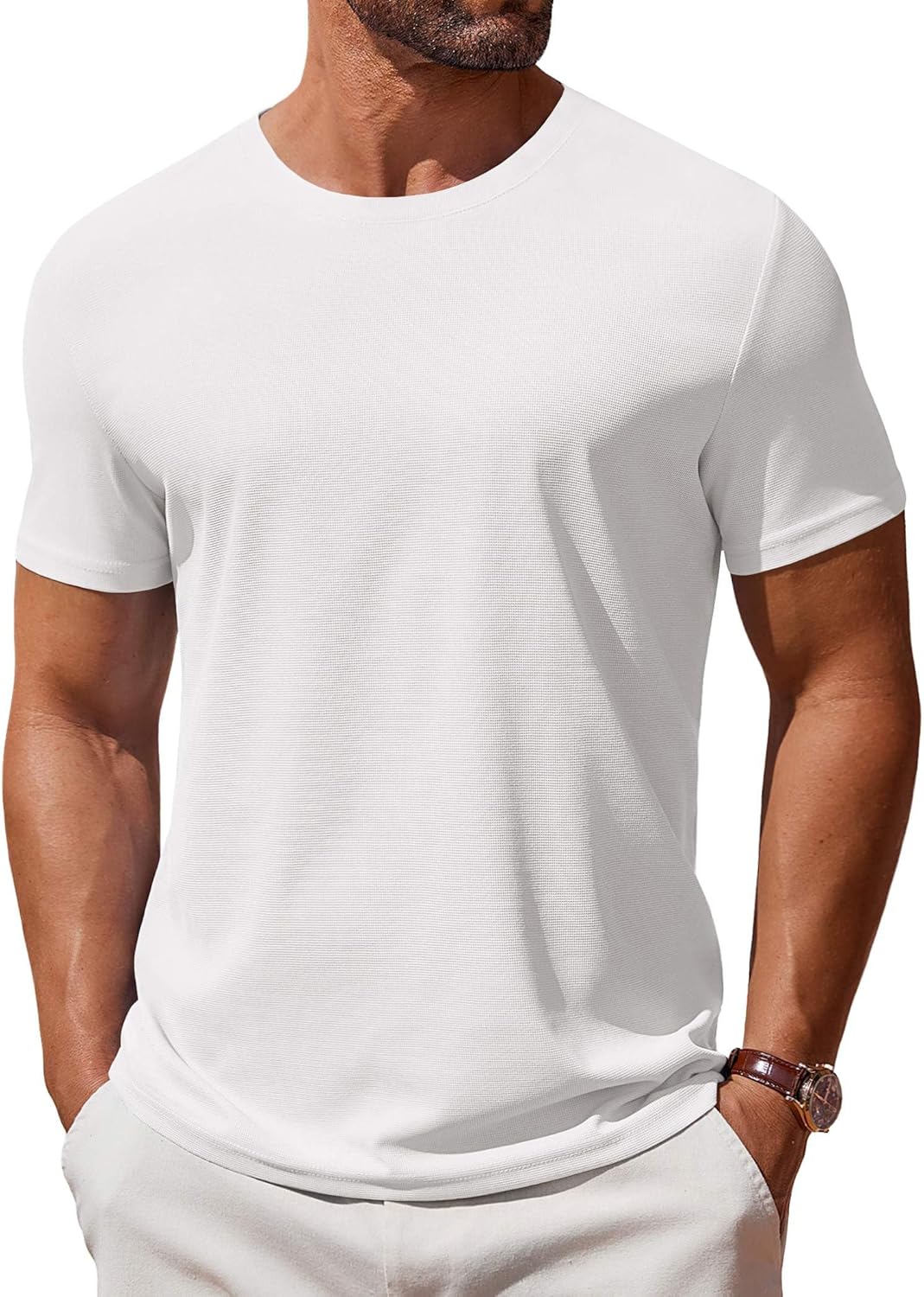 T Shirt Short Sleeve Crew Neck T-Shirt Casual Summer Basic Tee Shirts