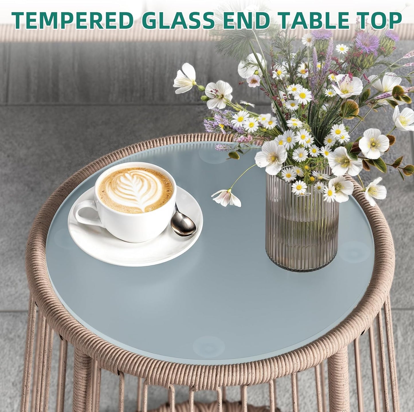 YITAHOME 5 Pieces Outdoor Patio Dining Table Chair Set