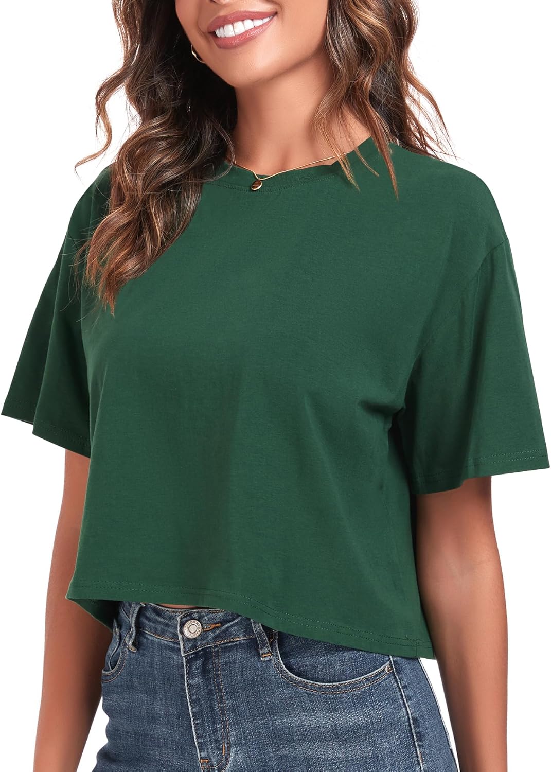 Women's Oversized Workout Cropped T Shirts
