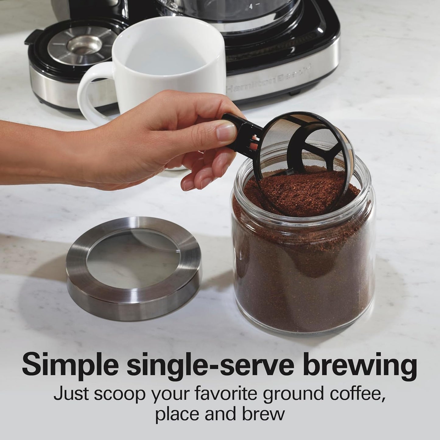 Hamilton Beach 2-Way 12 Cup Programmable Drip Coffee Maker