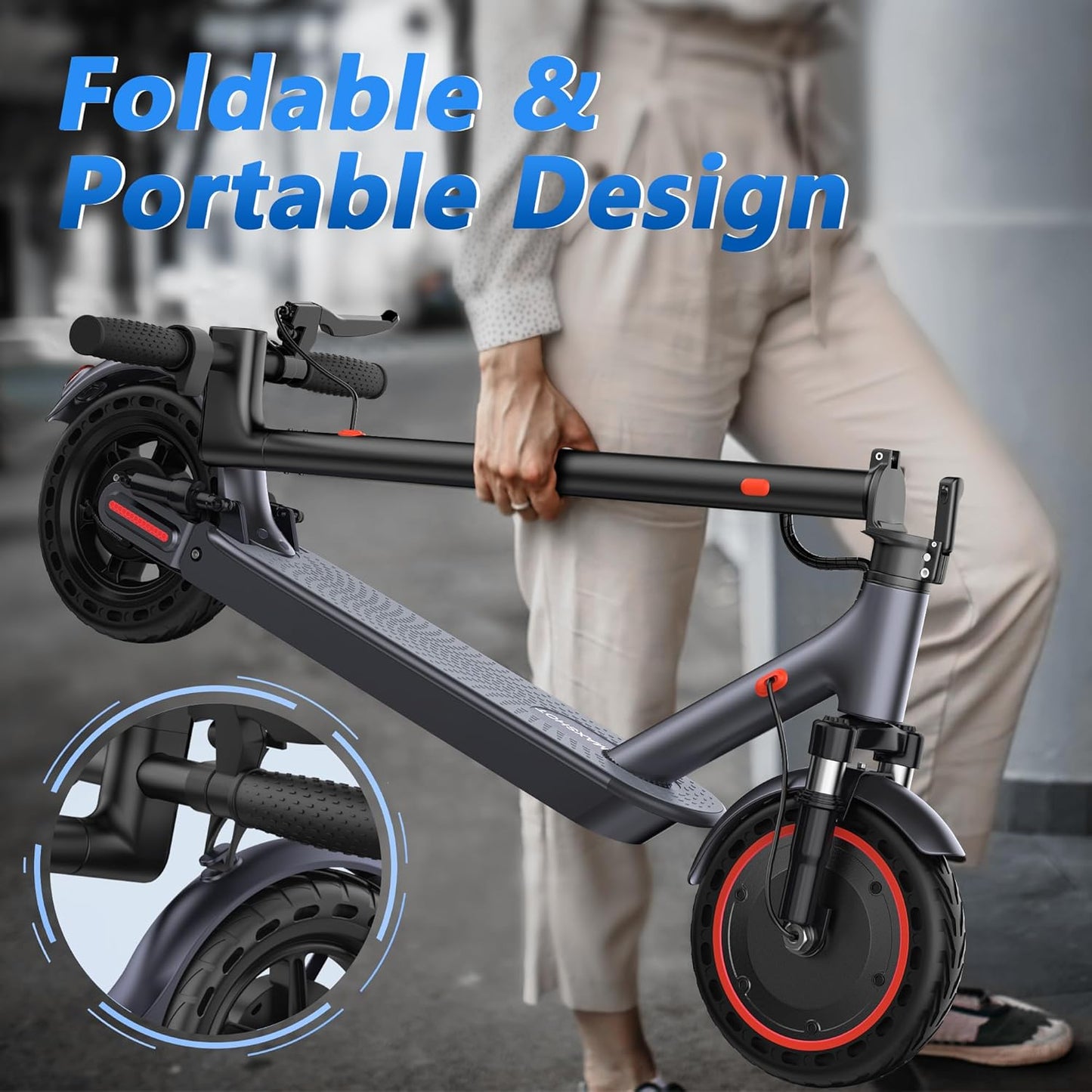 Electric Scooter for Adults 8.5/10/14" Tires, 19/22Mph, 350W/500W Motor
