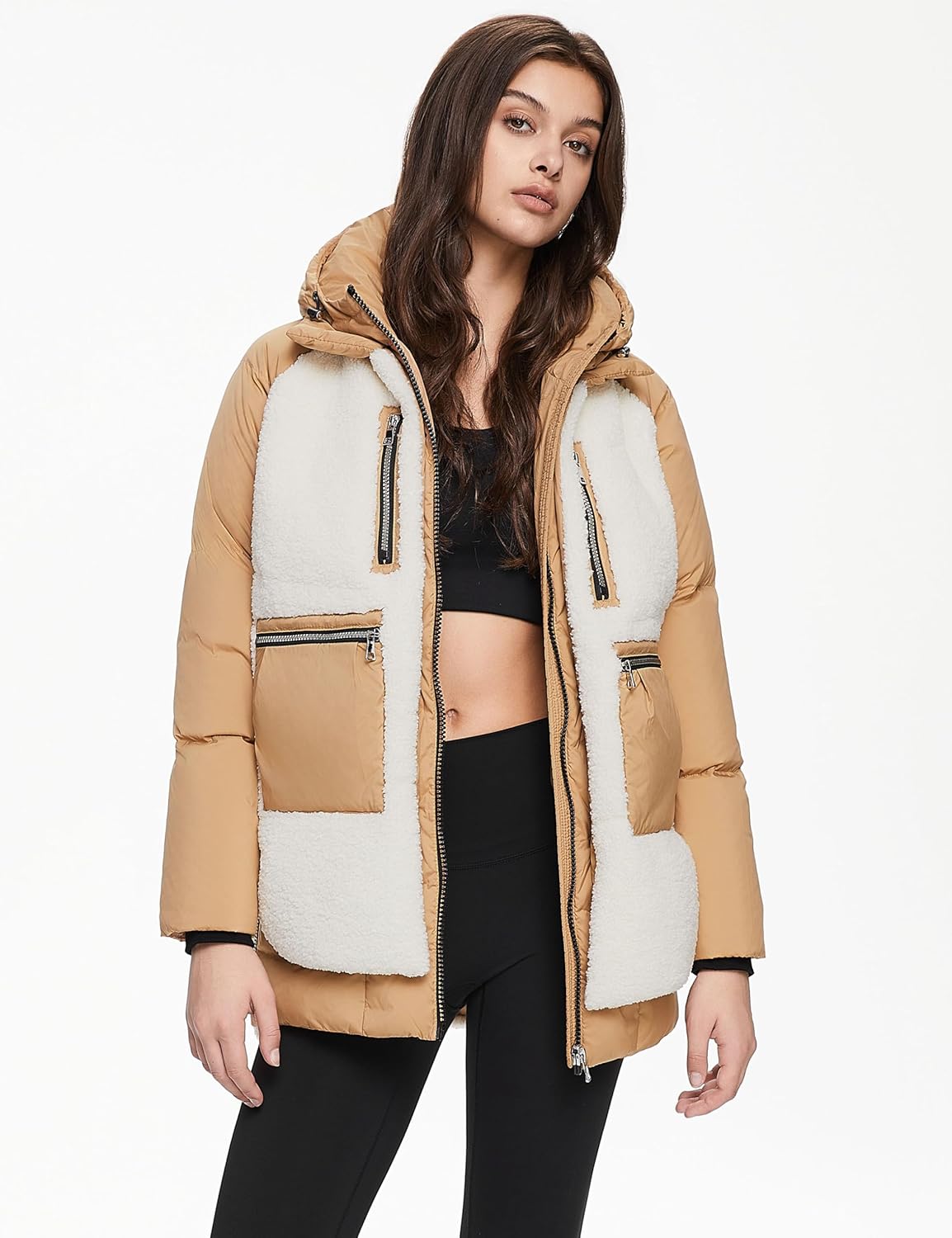 Women’s Thickened Hooded Down Coat Winter Puffer Jacket