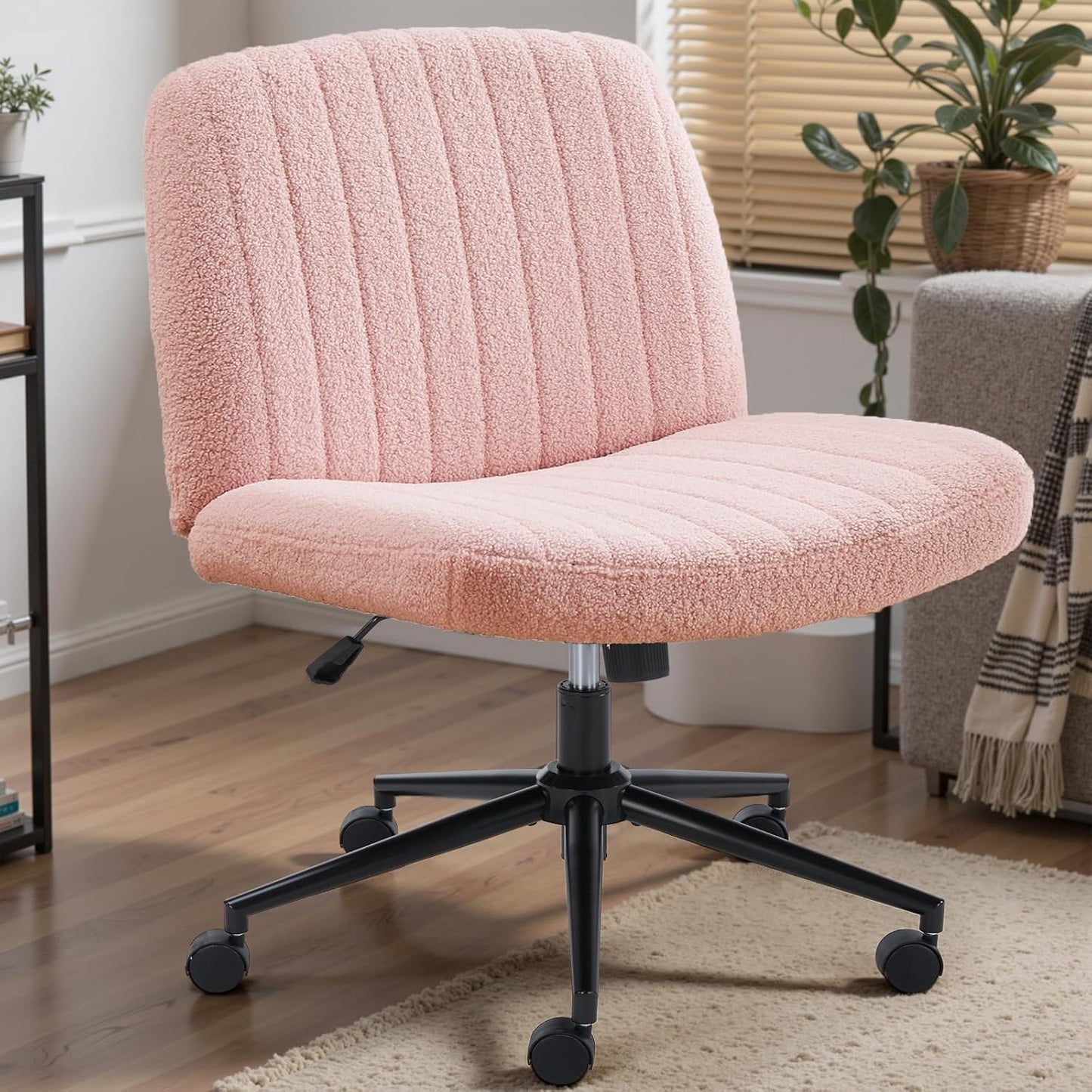 DUMOS Criss Cross Chair Legged Office Wide Comfy Desk Seat
