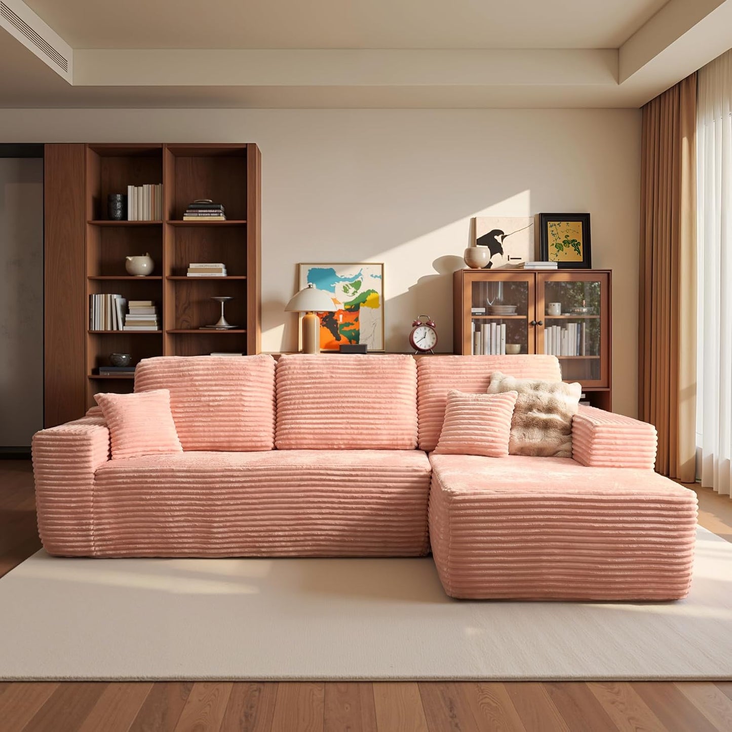 104" Cloud Sectional Couch with L-Shape Chaise