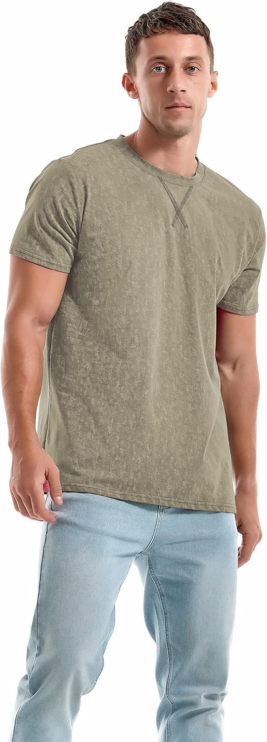 Men's T-Shirts Premium Cotton Crew Neck Tees