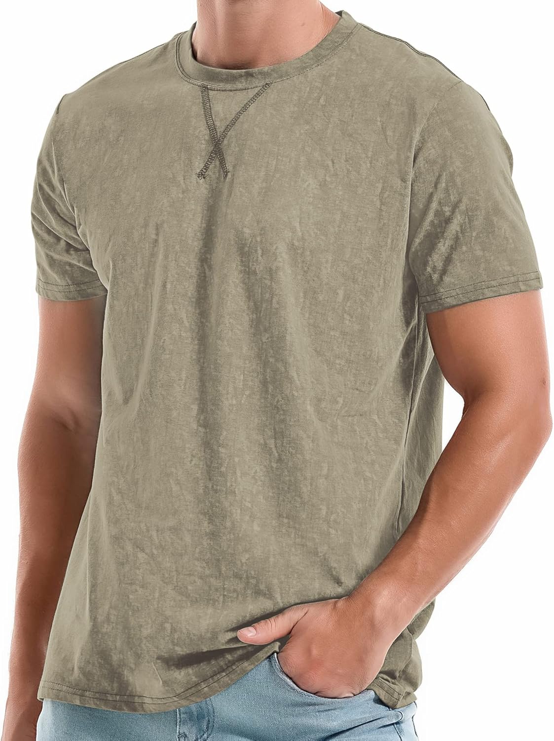 Men's T-Shirts Premium Cotton Crew Neck Tees