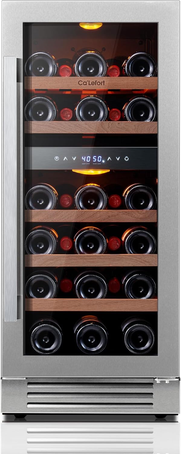 24 Inch Wine Fridge 54 Bottle Wine Cooler Refrigerator