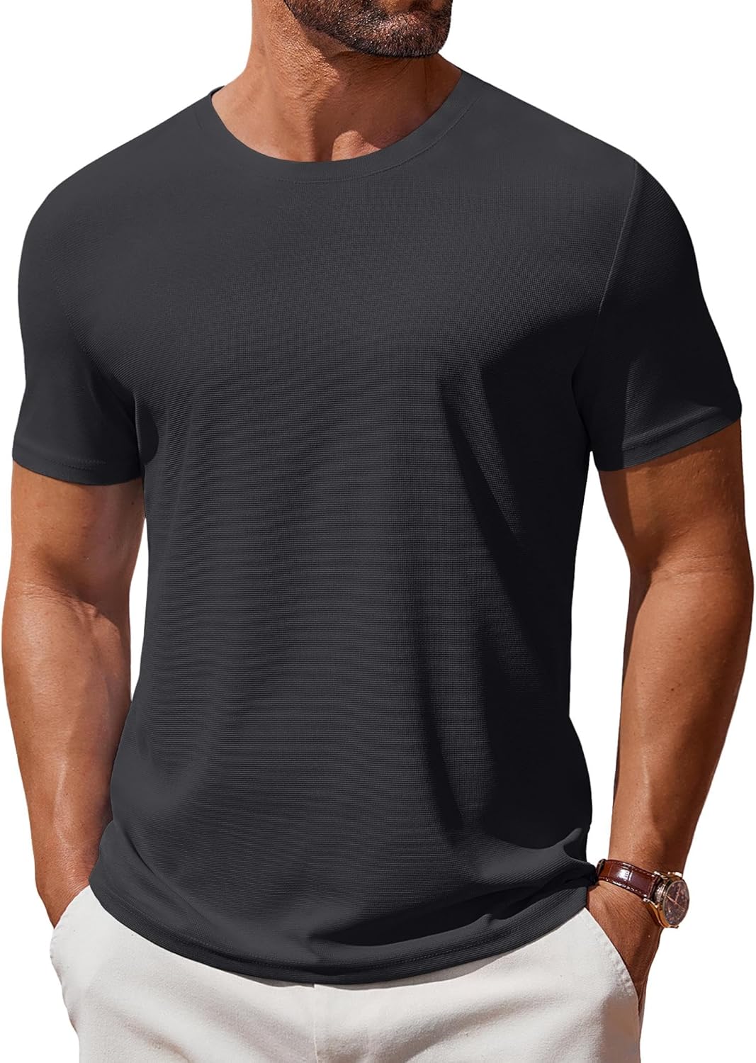 T Shirt Short Sleeve Crew Neck T-Shirt Casual Summer Basic Tee Shirts