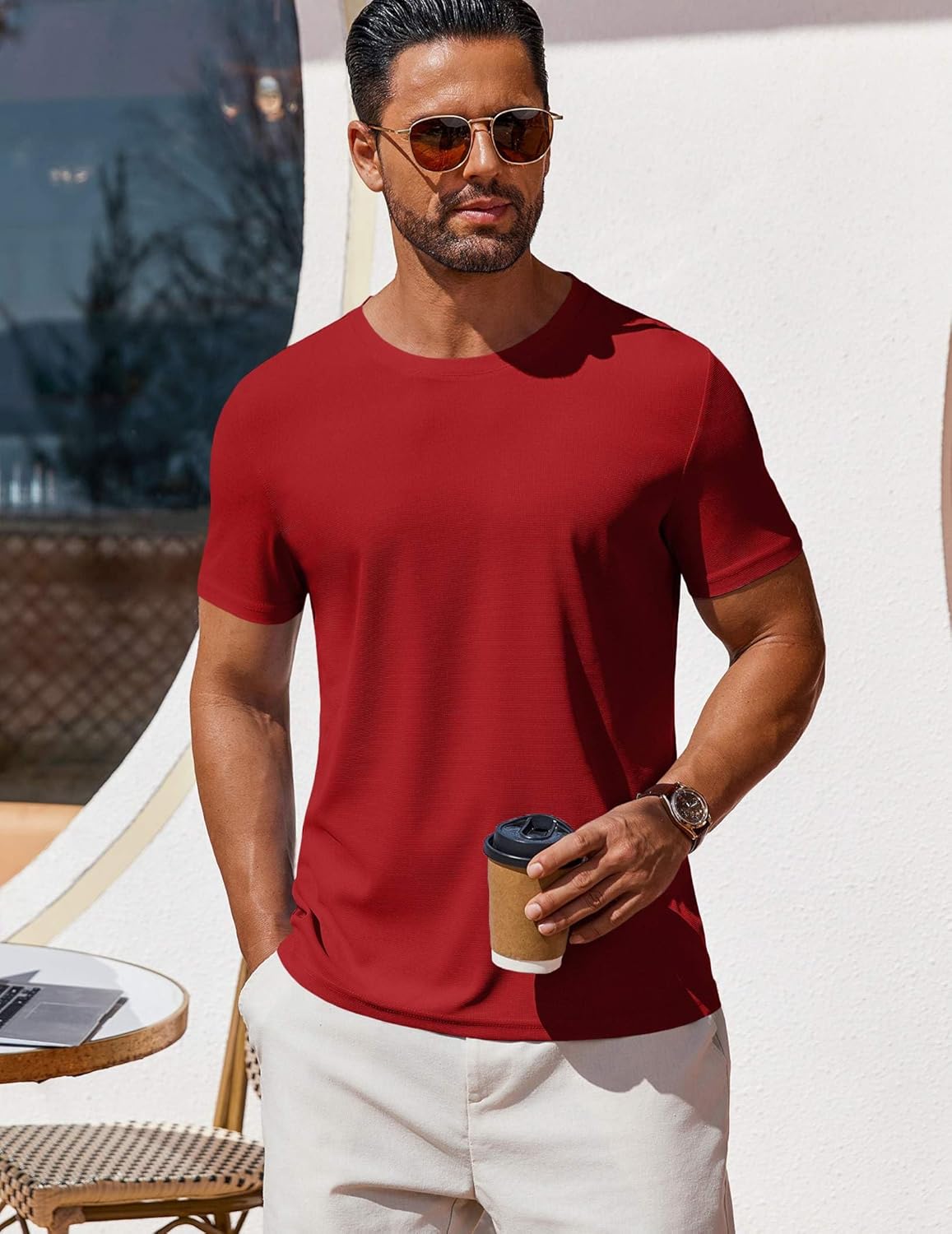T Shirt Short Sleeve Crew Neck T-Shirt Casual Summer Basic Tee Shirts