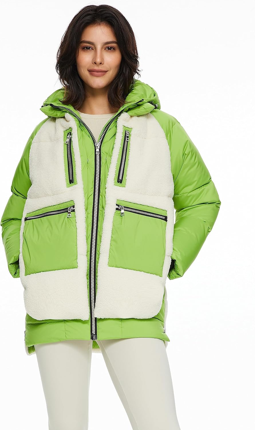 Women’s Thickened Hooded Down Coat Winter Puffer Jacket