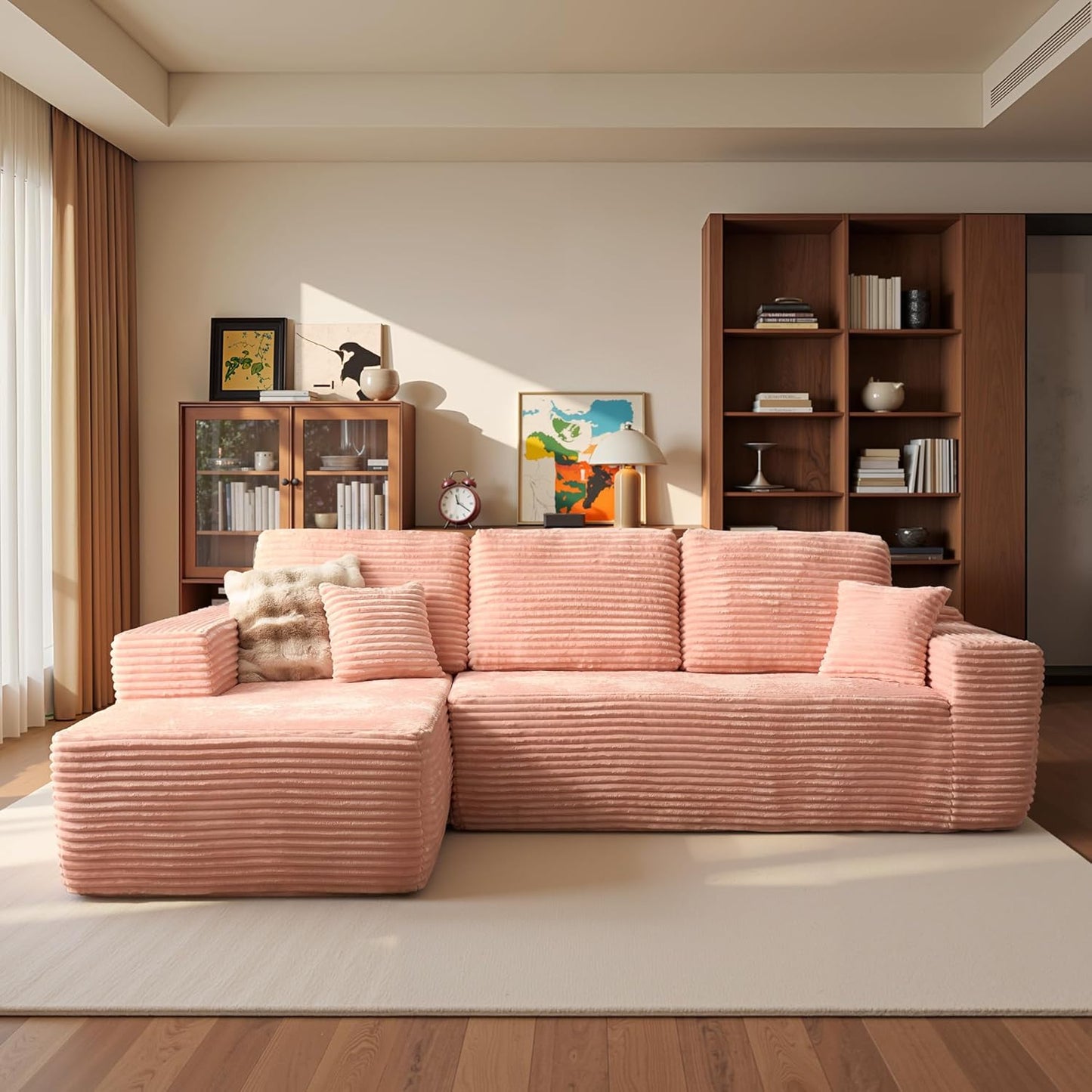 104" Cloud Sectional Couch with L-Shape Chaise