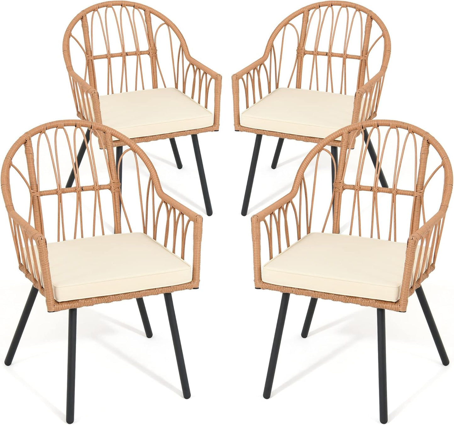 YITAHOME 5 Pieces Outdoor Patio Dining Table Chair Set