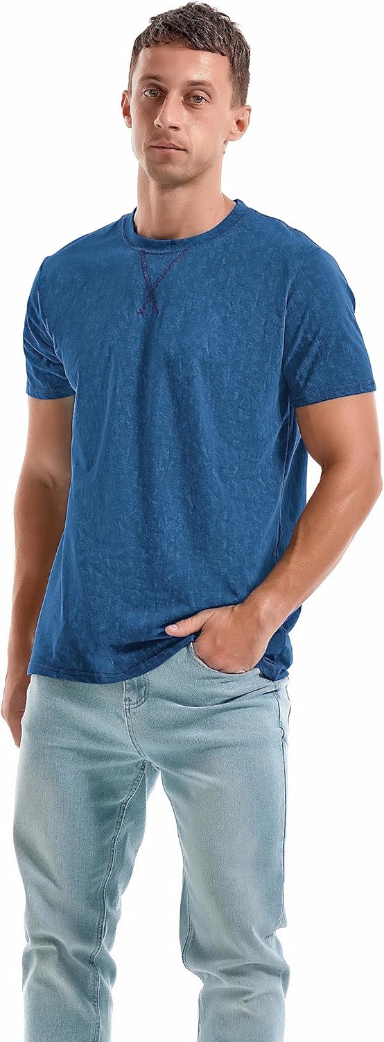 Men's T-Shirts Premium Cotton Crew Neck Tees
